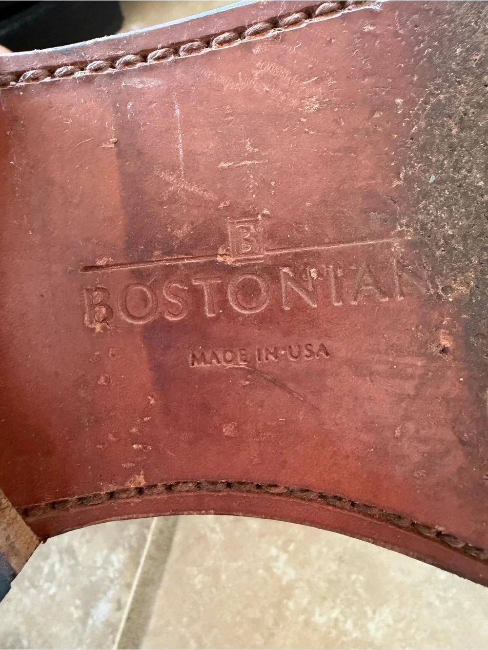 Bostonian Impressions USA Black Leather Brogue Cap Toe Oxfords 9.5